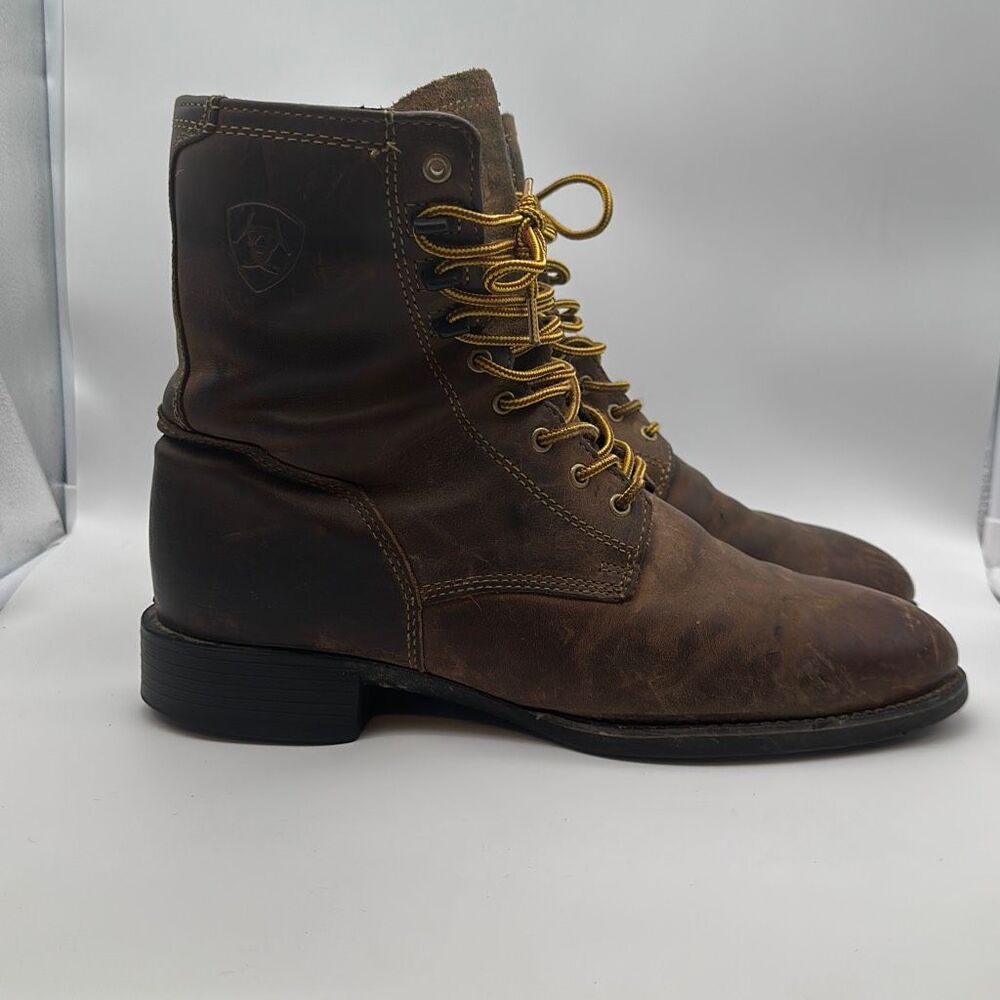 Ariat‎ Heritage Lacer Boots Mens Size 11.5 Brown 32525 Distressed Worn Broken In